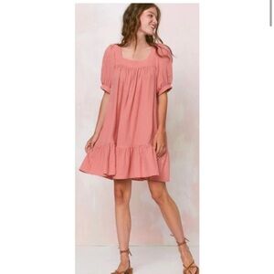 Christy Dawn Berkley Gauze Dress Santa Fe Pink Size M